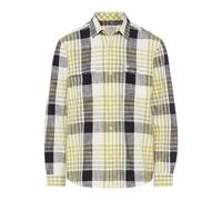 camel active Herren Kariertes Langarm Hemd aus Baumwolle Grün, menswear-3XL