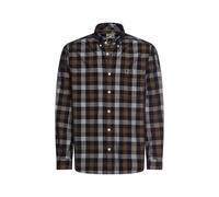 Karohemd CAMEL ACTIVE, Herren, Gr. XL, N-Gr, schwarz braun, Web, Obermaterial: 100% Baumwolle, kariert, normal hüftbedeckend, Rundhals, 2-Knopf-Manschette, Hemden, langarm, mit Button-Down-Kragen (380