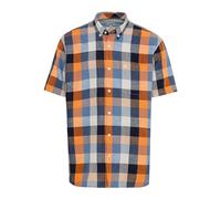 camel active - Herren Karohemd aus Leinenmix (409272-3S72), Größe:3XL, Farbe:blau (40)