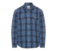 camel active Herren Karohemd aus Reiner Baumwolle Blau, Menswear-XL