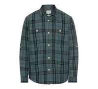 camel active Herren Karohemd aus Reiner Baumwolle Dunkelgrün, menswear-5XL