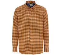 camel active Herren Karohemd aus Reiner Baumwolle Orange, Menswear-M