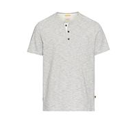 camel active Herren Kurzarm Henley aus Reiner Baumwolle Beige, Menswear-S