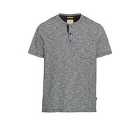 camel active - Kurzarm Henley aus reiner Baumwolle night blue - Gr. - M