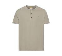camel active Herren Kurzarm Henley T-Shirt mit Knopfleiste Khaki Menswear-S