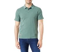 camel active Herren Kurzarm Poloshirt aus Reiner Baumwolle Grün, Menswear-L