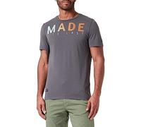 camel active - Kurzarm T-Shirt aus Bio-Baumwolle - Farbe - shadow grey - Größe - M