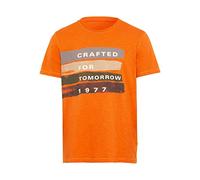 camel active Herren Kurzarm T-Shirt aus Bio-Baumwolle Orange, Menswear-L