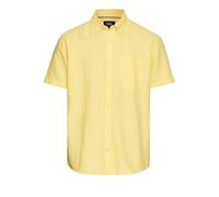 Camel Active Herren Kurzarmhemd aus Baumwoll-Leinenmix dusty citron Größe XL