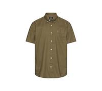 camel active Herren Kurzarmhemd aus Leinenmix Grün, menswear-3XL