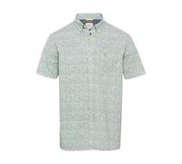 camel active Herren Kurzarmhemd aus Reiner Baumwolle Grün, Menswear-M