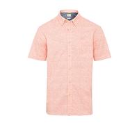 camel active Herren Kurzarmhemd aus Reiner Baumwolle Rot, Menswear-M