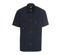 camel active Herren Kurzarmhemd mit Cooling Effekt Dunkelblau, Menswear-XXL