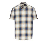 Camel Active Kurzarmhemd Herren kariert 100% Baumwolle Regular Fit Blau Größe XXXL