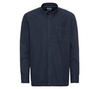 camel active Herren Langarm Hemd aus Reiner Baumwolle Dunkelblau, menswear-6XL