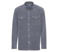 camel active Herren Langarm Hemd in Regular Fit aus Cord Denim Blau, Menswear-XL