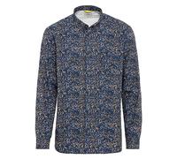 camel active Herren Langarm Hemd mit Allover-Print