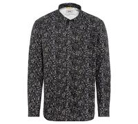 camel active Herren Langarm Hemd mit Allover-Print Dunkelgrün Menswear-L