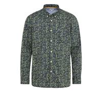 camel active Herren Langarm Hemd mit Allover-Print Schwarz-Gelb, Menswear-L