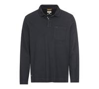 camel active Herren Langarm Poloshirt aus zertifiziertem Organic Cotton Dunkelblau, Menswear-S