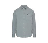 camel active Herren Langarmhemd mit Button-Down Kragen Steinblau, Menswear-XL