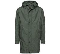 camel active Herren Langer Parka mit Kapuze Dunkelgrün, menswear-48