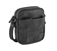camel active Laos Herren Umhängetasche Crossbody Bag Klein Schwarz