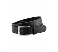 camel active Herren Ledergürtel Herren aus 100% Rindsleder | Kürzbarer Anzuggürtel | 3.2cm breiter Gürtel in Schwarz, Braun und Dunkelbraun Schwarz menswear-3XL