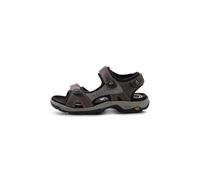 Camel Active Leder-Sandalen "Rise" in Anthrazit - Größe 40 | Herrensandalen