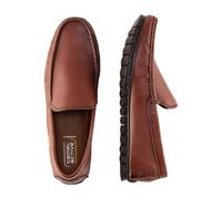 camel active Herren Lederslipper mit Logoprägung