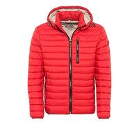 camel active Herren leichte Jacke Stepp-Blouson mit Kapuze aus recyceltem Nylon in Blau, Braun, Rot und Schwarz Rot menswear-50