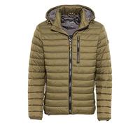 camel active Herren leichte Jacke Stepp-Blouson mit Kapuze aus recyceltem Nylon in Blau, Braun, Rot und Schwarz Oliv-Braun menswear-58