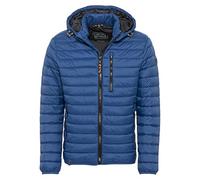 camel active Herren leichte Jacke Stepp-Blouson mit Kapuze aus recyceltem Nylon in Blau, Braun, Rot und Schwarz Blau menswear-60