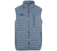 camel active Herren Leichte Steppweste aus recyceltem Polyamid Blau, menswear-54