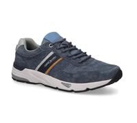 camel active Herren Low-Top Sneaker, Männer Halbschuhe,Wechselfußbett,schnürschuhe,Business,Freizeit,straßenschuhe,blau/grau,46 EU
