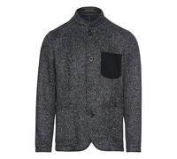 camel active Herren Meliertes Sakko mit Stehkragen Denim Blau menswear-52