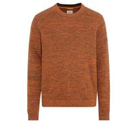 camel active Herren Mouliné Strickpullover aus zertifiziertem Organic Cotton Orange, menswear-3XL