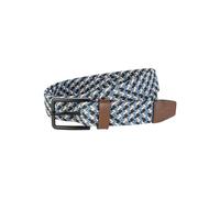 camel active Herren Multicolour Flechtgürtel Blau-Beige, menswear-L