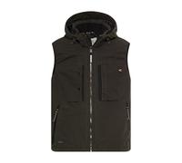 camel active - Outdoor Weste mit abnehmbarer Kapuze dark brown - Gr. - L