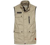 camel active - Outdoor-Weste mit Stehkragen khaki - Gr. - 54