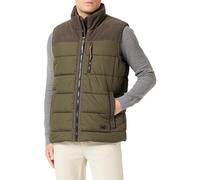 camel active - Outdoor Weste mit Stehkragen und Cordbesatz - Farbe - dark khaki - Größe - 54