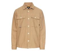 camel active Herren Overshirt aus Leinen-Baumwoll-Mix Braun, Menswear-M