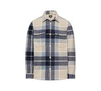 camel active Herren Overshirt mit Taschen | bequemes kariertes Overshirt mit Kent-Kragen und Taschen im Relaxed Fit