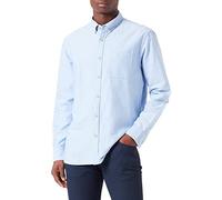 camel active Herren Oxford Langarm Hemd aus Reiner Baumwolle Hellblau, Menswear-M