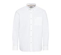 camel active Herren Oxford Langarmhemd aus nachhaltigem Organic Cotton Weiß, menswear-3XL