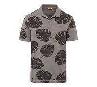 camel active Herren Piqué Poloshirt aus Reiner Baumwolle Grau Menswear-M