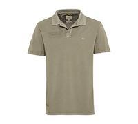 camel active Herren Piqué Poloshirt aus Reiner Baumwolle Khaki, Menswear-S
