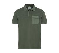 camel active Herren Piqué Poloshirt aus zertifiziertem Organic Cotton Dunkelgrün, Menswear-XL