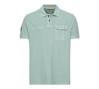 camel active Herren Piqué Poloshirt aus zertifiziertem Organic Cotton Grün, Menswear-L