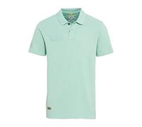 camel active Herren Piqué Poloshirt mit Stickerei aus Reiner Baumwolle T-Shirt, Grün, XL